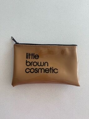 2 AVAIL Bloomingdale’s “Little Brown Cosmetic” Makeup Bag 8” x 5”